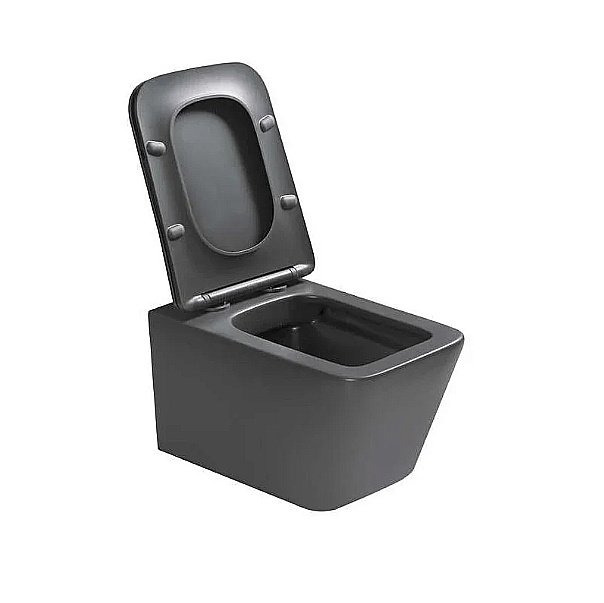 Унитаз подвесной SantiLine SL-5007DG зеленый матовый, безободковый, с крышкой микролифт купить в интернет-магазине Sanbest