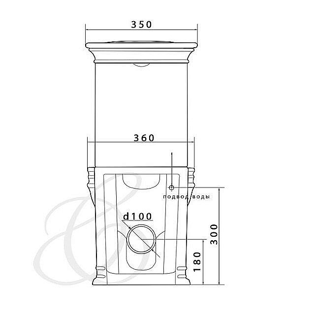 Унитаз-компакт Caprigo ARMONIA 5813 с бачком купить в интернет-магазине Sanbest