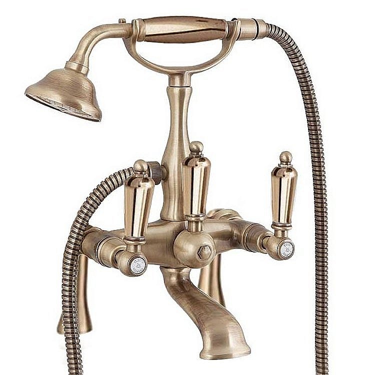 Смеситель для ванны Cezares FIRST-PBV-02-M бронза купить в интернет-магазине сантехники Sanbest