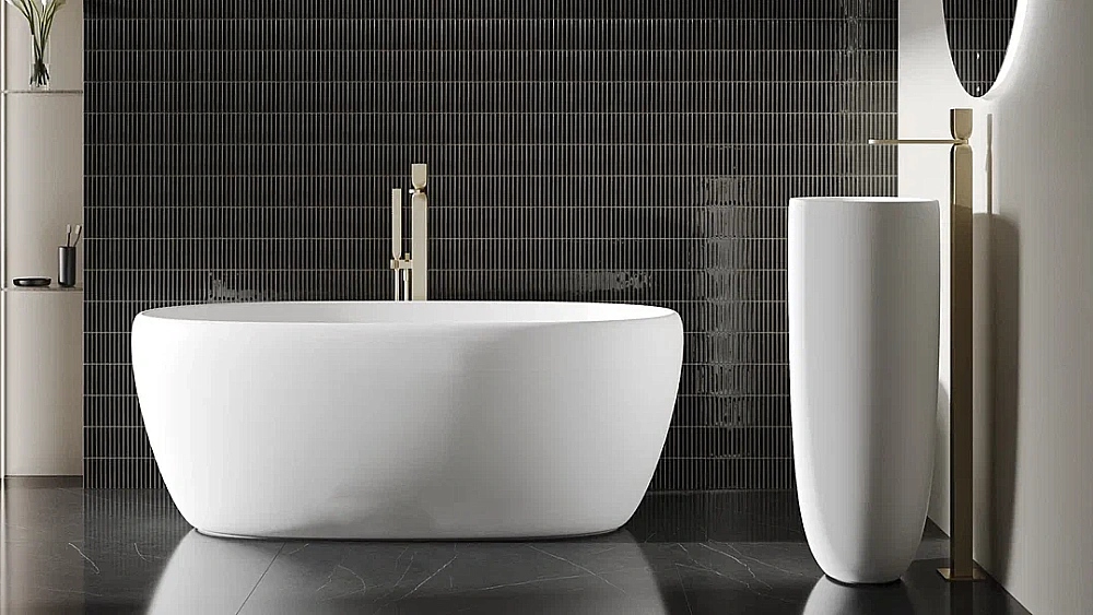 Ванна Salini LUCE S-stone 100122M 150x75 белая купить в интернет-магазине Sanbest