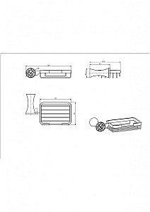 Мыльница CeramaLux Virginia 94305A хром купить в интернет-магазине сантехники Sanbest