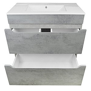Тумба с раковиной Loranto Florena 70 с раковиной Эридан 70 Светлый Бетон для ванной в интернет-магазине Sanbest