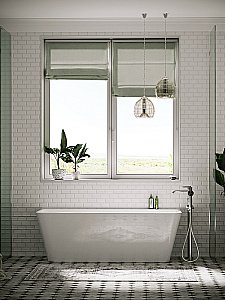 Акриловая ванна Sancos Square 170x75 FB14 белая купить в интернет-магазине Sanbest