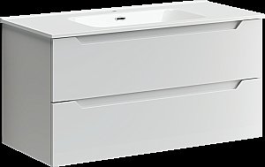 Тумба с раковиной Sancos Norma 2.0 NR2.0100W белый глянец для ванной в интернет-магазине Sanbest