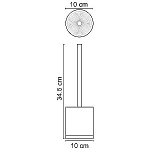 Ершик для туалета WasserKRAFT Mindel K-8827 купить в интернет-магазине сантехники Sanbest