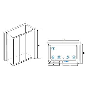 Душевая система RGW Shower Panels SP-6143-01 50140801-01 хром купить в интернет-магазине сантехники Sanbest
