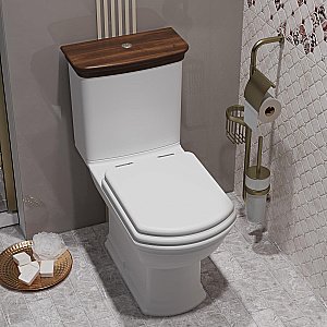 Унитаз-компакт напольный Опадирис Риспекто OS39723N белый, с бачком, с крышкой микролифт купить в интернет-магазине Sanbest