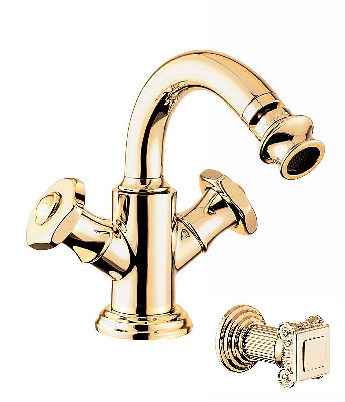 Смеситель для биде Cezares APHRODITE-BS2-03/24-O золото купить в интернет-магазине сантехники Sanbest