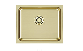 Кухонная мойка Paulmark VISTA 54 UNI PM305444-LG светлое золото купить в интернет-магазине сантехники Sanbest
