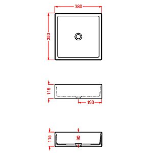 Раковина накладная Artceram Scalino 38 SCL001 16 00 Blu Zaffiro купить в интернет-магазине Sanbest
