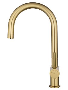 Смеситель для кухни c подключением фильтра WONZON & WOGHAND, Брашированное золото (WW-3211-BG) купить в интернет-магазине сантехники Sanbest