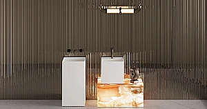 Раковина накладная Salini ARMONIA SQUARE TOP 03 S-Sense 130513TG 45 без отверстия под смеситель, белая купить в интернет-магазине Sanbest