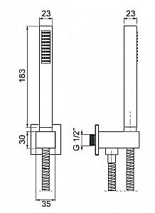 Душевая лейка Cezares CZR-L-DEFA-BIO купить в интернет-магазине сантехники Sanbest