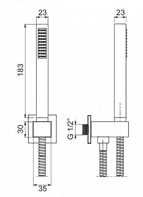 Душевая лейка Cezares CZR-L-DEFA-BIO купить в интернет-магазине сантехники Sanbest