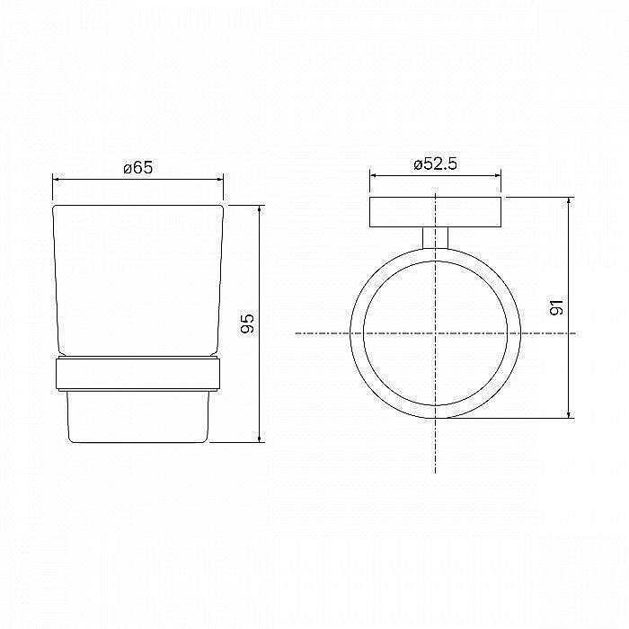 Стакан IDDIS Sena SENSSG1i45 купить в интернет-магазине сантехники Sanbest
