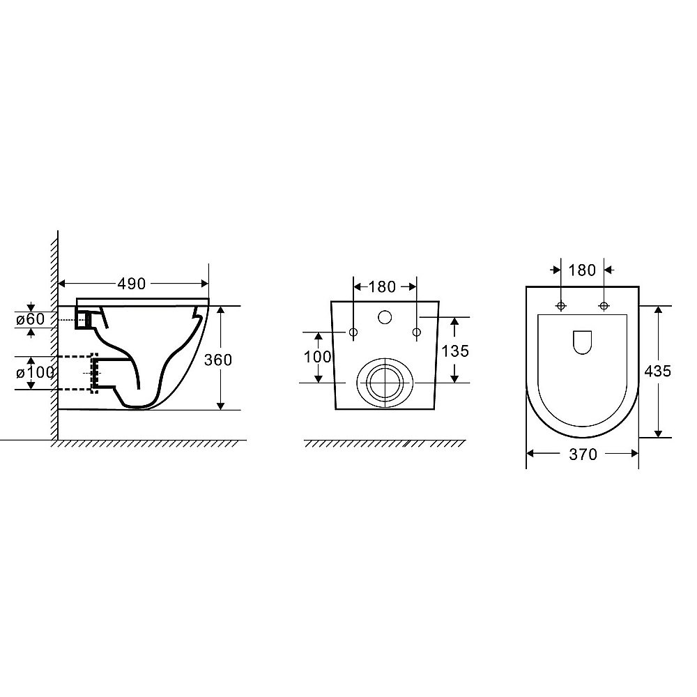 Унитаз подвесной Azario Grado AZ-0046N-MB черный матовый безободковый, с крышкой микролифт купить в интернет-магазине Sanbest