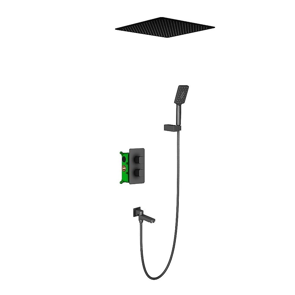 Душевая система Timo Petruma SX-5019/03SM черная матовая купить в интернет-магазине сантехники Sanbest