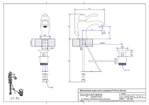 Смеситель для раковины Bugnatese Lem ML.LEM-1913 CR хром купить в интернет-магазине сантехники Sanbest