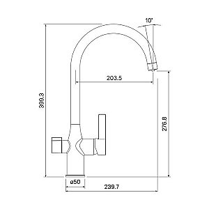 Смеситель для кухни IDDIS Pure PURSBFJi05 купить в интернет-магазине сантехники Sanbest