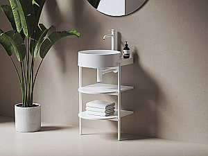 Раковина Ravak Yard 400 XJX0E240001 белый матовый купить в интернет-магазине Sanbest