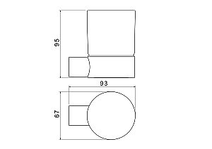 Стакан Aquatek Лира AQ4404MB стекло матовое/черный матовый купить в интернет-магазине сантехники Sanbest