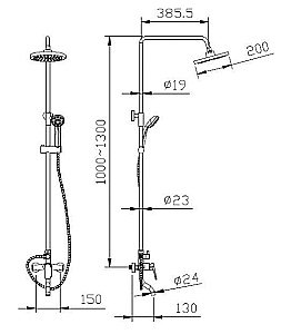 Душевая система Bravat ELER F6191238CP-A-RUS купить в интернет-магазине сантехники Sanbest