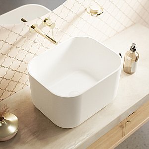 Раковина WhiteCross Lazurit 50x40 0713.050040.200S белая матовая купить в интернет-магазине Sanbest