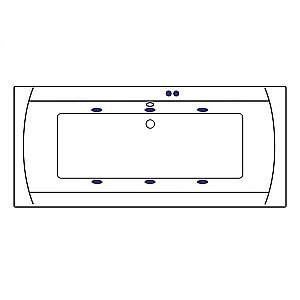 Ванна акриловая Excellent Aquaria Lux Slim SOFT WAEX.AQU18S.SOFT.CR 180x80 белая с гидромассажем купить в интернет-магазине Sanbest