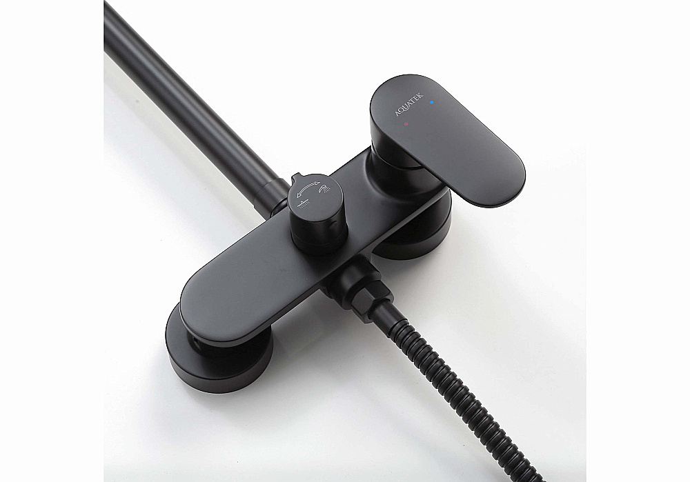 Душевая система Aquatek Ника AQ2860MB черная матовая купить в интернет-магазине сантехники Sanbest