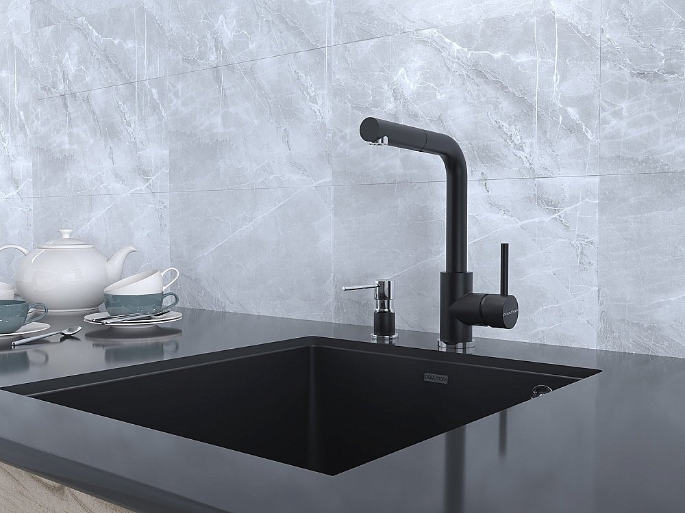 Смеситель для кухни Paulmark Kassel Ka214311-AN антрацит купить в интернет-магазине сантехники Sanbest
