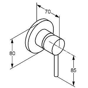 Смеситель для душа Kludi Bozz 389250576 купить в интернет-магазине сантехники Sanbest