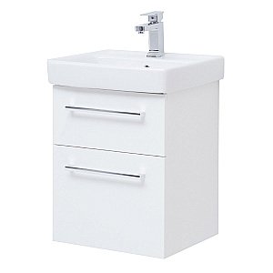 Тумба с раковиной Dreja Q Max 55 белый для ванной в интернет-магазине Sanbest