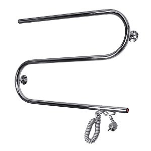 Полотенцесушитель электрический Domoterm S-образный DMT 112 42x70 EK хром купить в интернет-магазине сантехники Sanbest