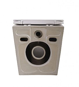 Унитаз Art&Max TITO AM2380CHRV/SC белый, с крышкой микролифт, безободковый купить в интернет-магазине Sanbest