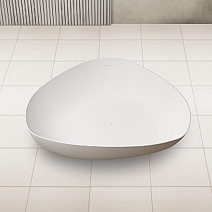 Ванна из искусственного камня ABBER Stein AS9608 180х130 белая матовая купить в интернет-магазине Sanbest