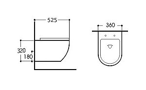 Унитаз подвесной Aquatek Европа AQ1901-00 белый, с крышкой микролифт, безободковый купить в интернет-магазине Sanbest