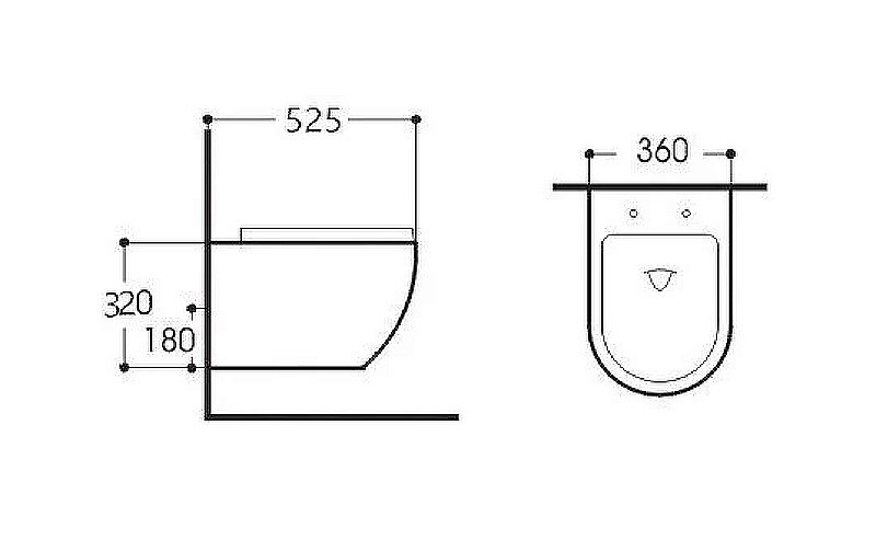 Унитаз подвесной Aquatek Европа AQ1901-00 белый, с крышкой микролифт, безободковый купить в интернет-магазине Sanbest