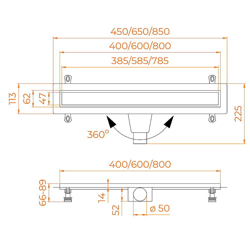 Душевой лоток RGW Drain Leo-31 купить в интернет-магазине Sanbest