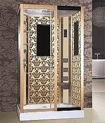 Душевая кабина Niagara Luxe 7711G 90х120 золото правая купить в интернет-магазине сантехники Sanbest