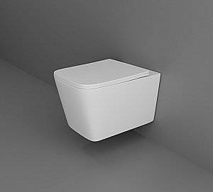 Унитаз подвесной Aquatek Либра AQ0530-00 белый, с крышкой микролифт, безободковый купить в интернет-магазине Sanbest