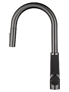 Смеситель для кухни с выдвижным изливом WONZON & WOGHAND, Темный графит (WW-A20782-BGG) купить в интернет-магазине сантехники Sanbest