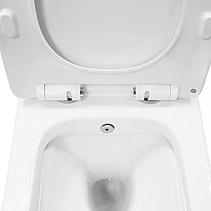 Унитаз подвесной с функцией биде Azario Nove AZ-9321B белый, безободковый, с крышкой микролифт купить в интернет-магазине Sanbest