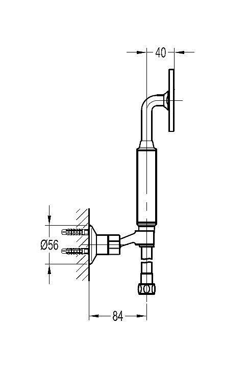 Душевой гарнитур Cezares ECO-KD-BORO золото купить в интернет-магазине сантехники Sanbest