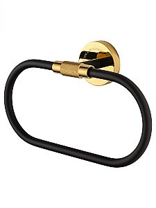 Кольцо для полотенец WONZON & WOGHAND MAJESTIC WW-9213 черный/золото купить в интернет-магазине сантехники Sanbest
