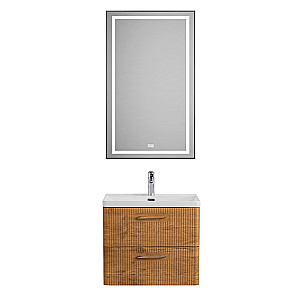 Тумба с раковиной Belbagno DUE 60 ручки в комплекте, Rovere Nature для ванной в интернет-магазине Sanbest