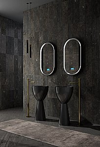 Раковина ABBER Karbon AK2003 45 черная купить в интернет-магазине Sanbest