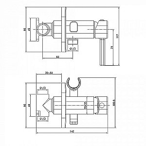 Гигиенический душ IDDIS Axes 004SBS0i08 купить в интернет-магазине сантехники Sanbest
