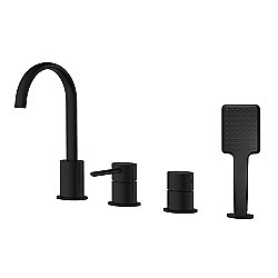 Смеситель для ванны Azario DELICATE AZ-QA28173PA-0307APA черный матовый купить в интернет-магазине сантехники Sanbest