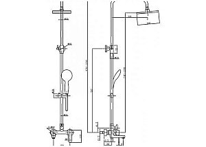 Душевая система Aquanet Passion S3 купить в интернет-магазине сантехники Sanbest