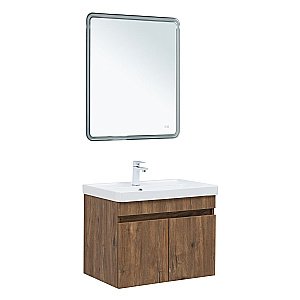 Тумба с раковиной Aquanet Оптима 70 344796+301804 дуб рустикальный для ванной в интернет-магазине Sanbest